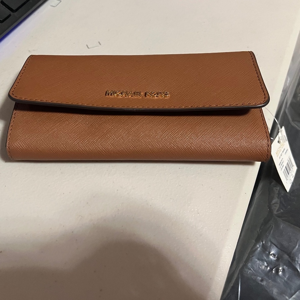 Michael Kors Jet Set large Trifold Leather wallet